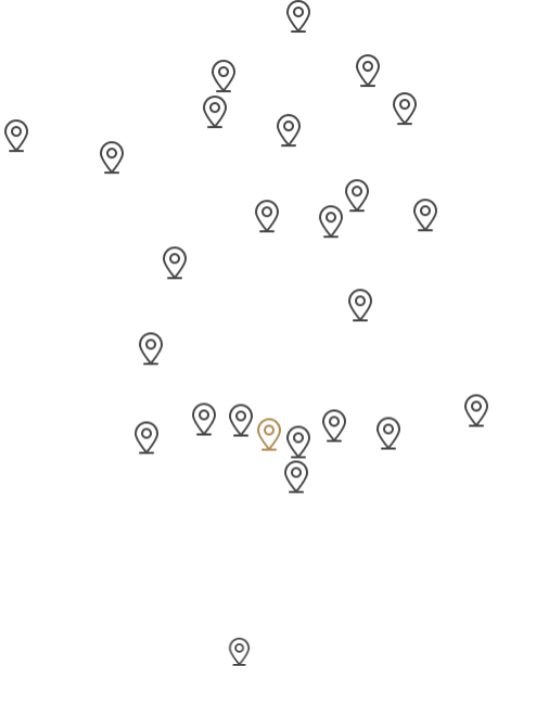 Carte de France présentant nos différents bureaux